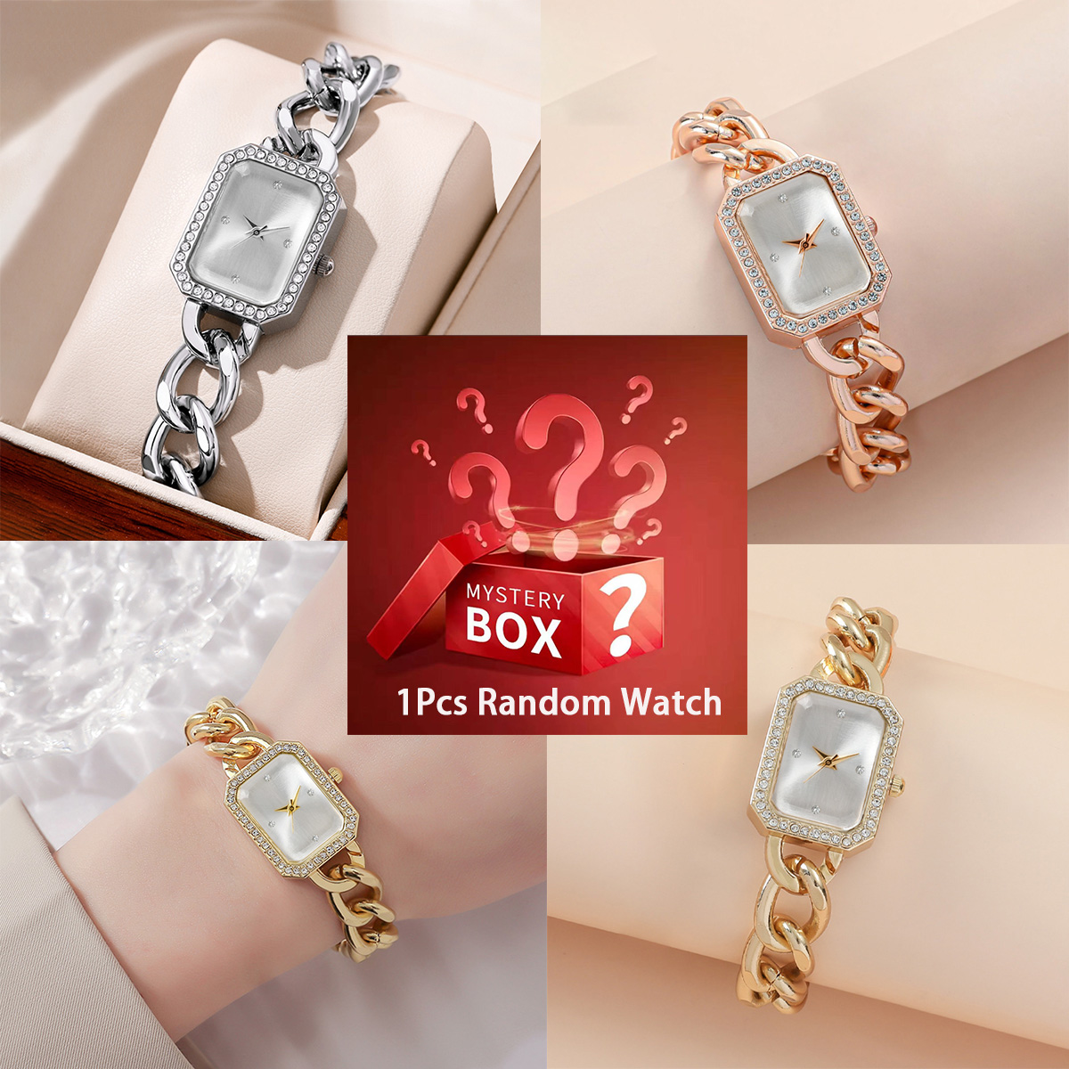 Steel Chain - Zegarek w magicznym pudełku, 1 losowy