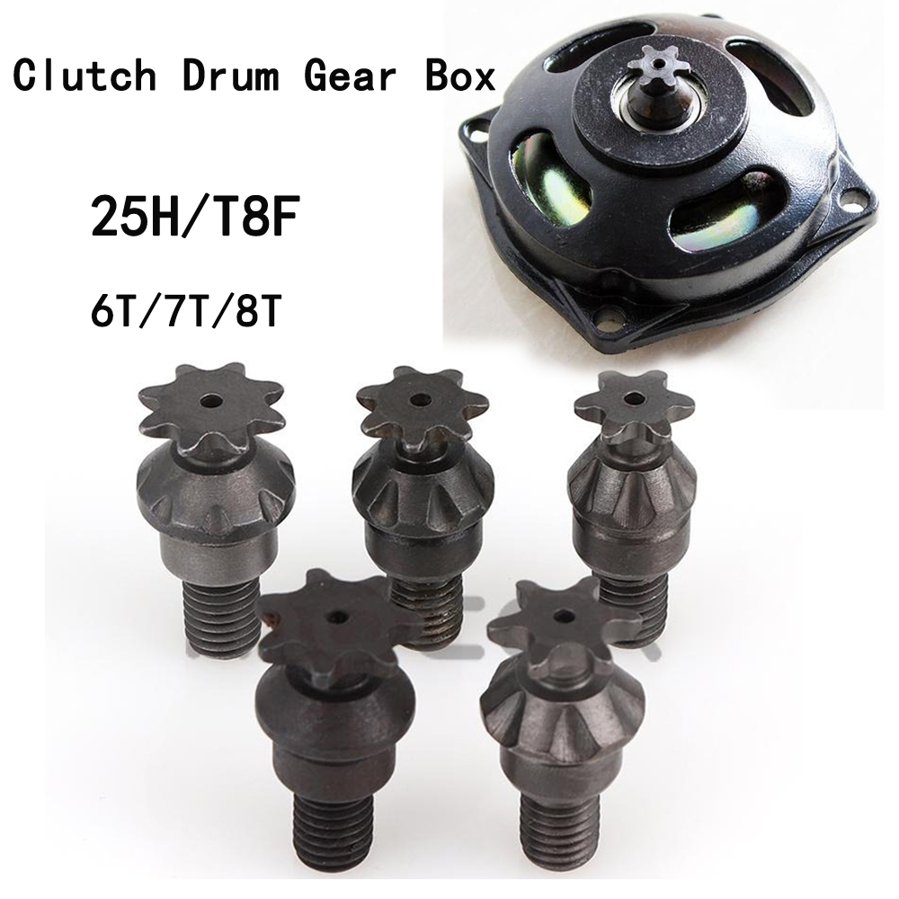 Chain Sprocket Set - 25H T8F 6/7/8 zębów bęben sprzęgła