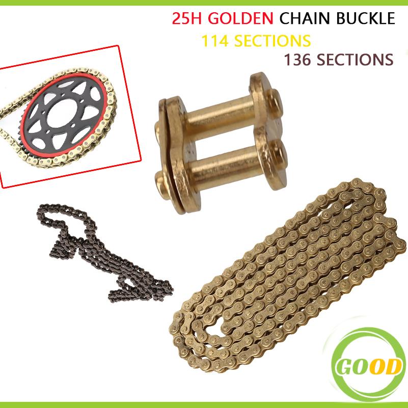 Bike Chain - Łańcuch 25H 114 złoty, łańcuch 25H