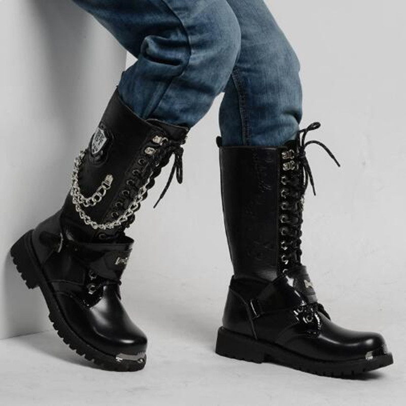Luksusowe męskie buty motocykl – Steel Chain recenzja i cena
