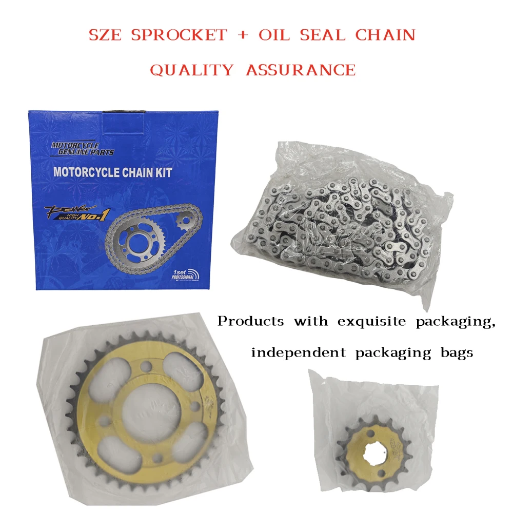 Zestaw Łańcucha CG125 38T+15T  – 428 Chain recenzja i cena